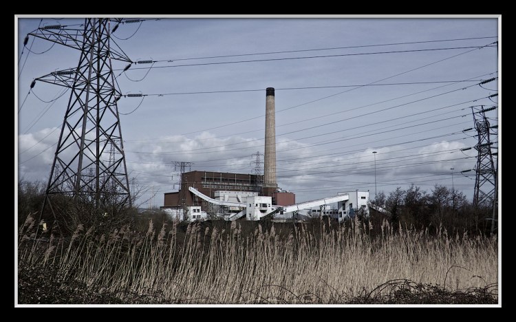 The coal power station which was responsible for creating the ash pans on which the reserve is founded.