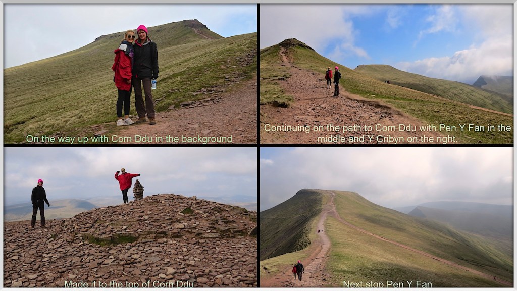 Almost at the top with Corn Ddu in our sights