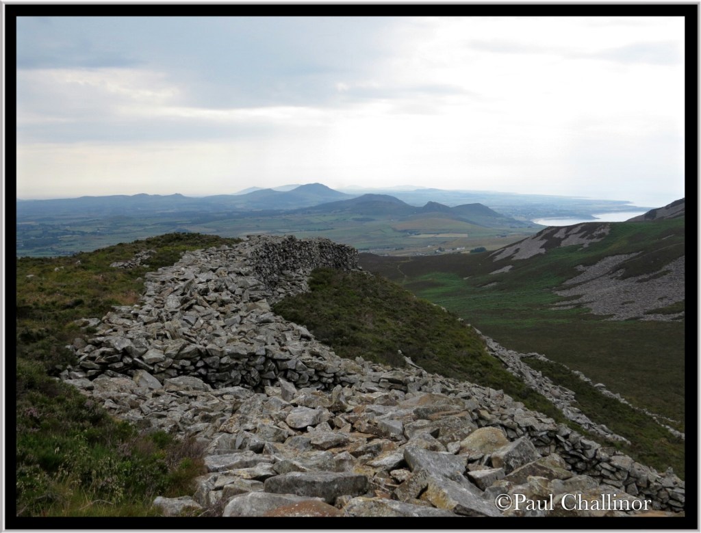 Part of the perimeter wall on the north side.