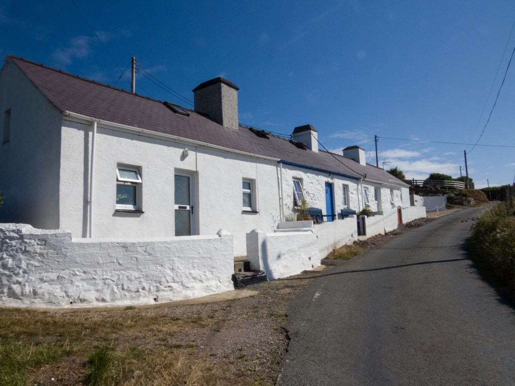 Terrace of small cottages