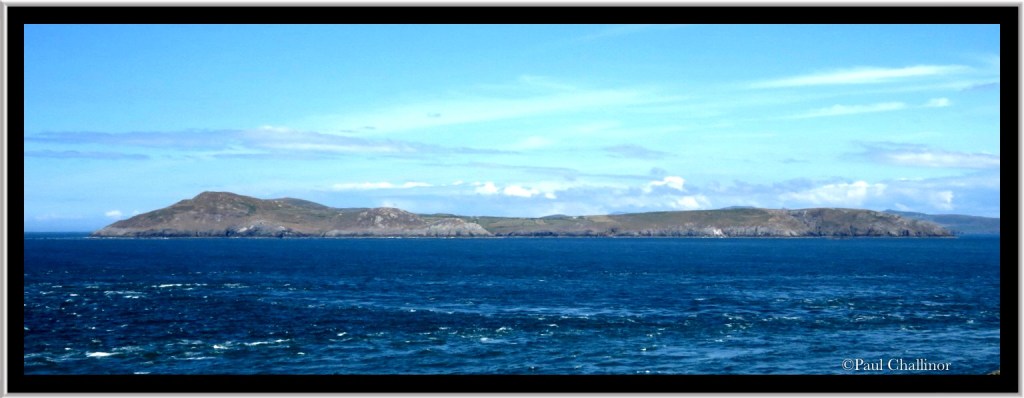 Looking backwards the mainland.