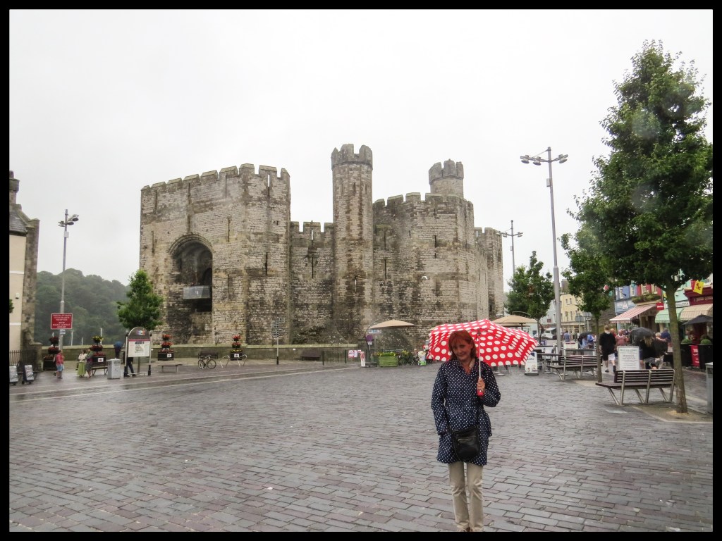 Outside the Castle in the town square girding our loins ready for the assault.