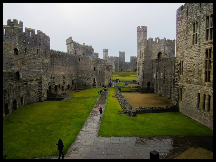 Looking across the inner courtyard emphasises the size of the castle.