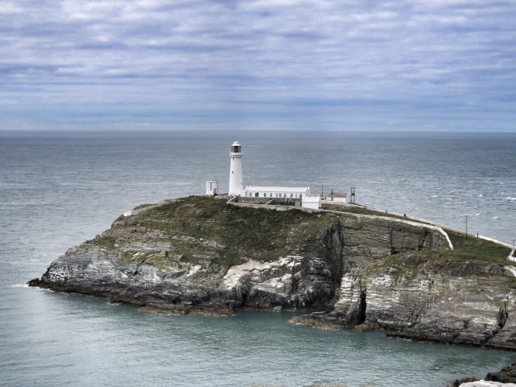 South Stack Lighthouse from the South.