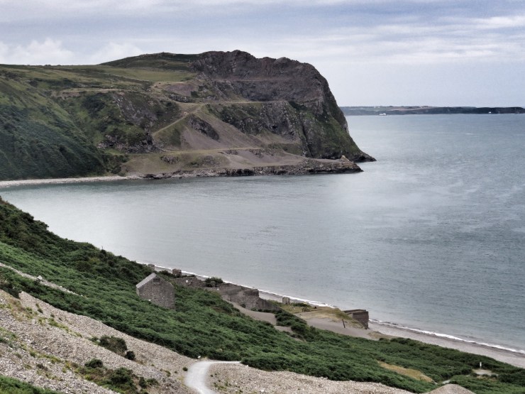 Looking towards a second quarry further along the Coast.