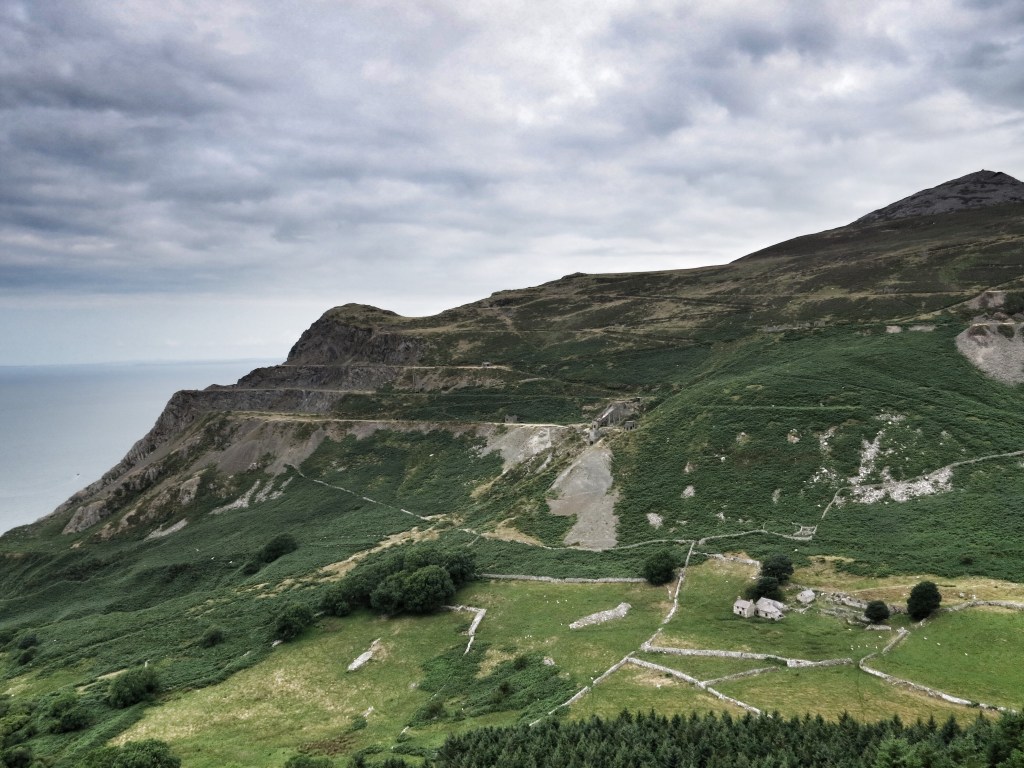 Looking towards one of the quarries.