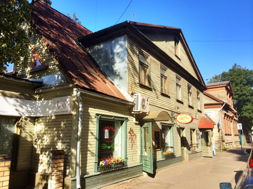 Another old wooden house. This time being used as a pub.