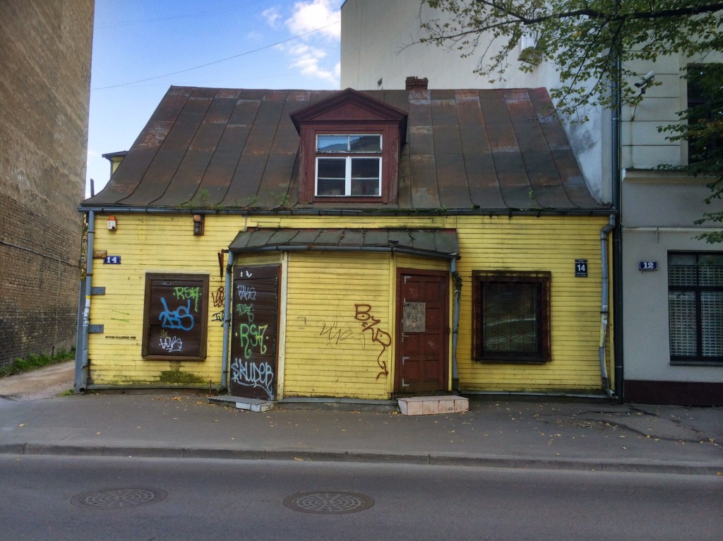 There are wooden houses all over Riga, dotted around between newer and larger stone and brick buildings. Each corner you turn there is a surprise waiting for you.