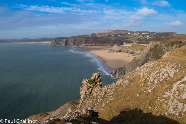 Looking down onto the Bay from the east.