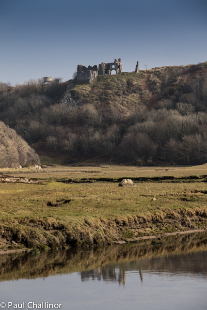 Over looking the bay is Pennard Castle, perched on the edge of the valley of the Pennard Pill, with a sheer drop below to the north and west. It was a perfect position for a castle, except for one thing which cannot have been foreseen when it was built: it was vulnerable to sand blow. By the end of the 14th century sand encroachment had led to its abandonment.