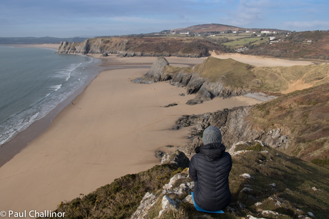 Aunty dreaming of the summer, whilst dressed for an Arctic expedition. It wasn't that cold, really.