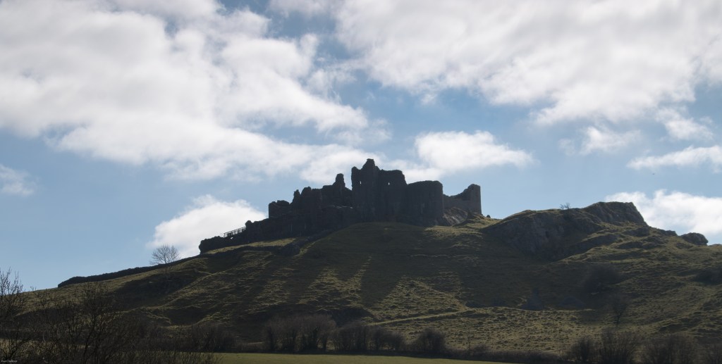 View of the Castle from the North. This is the easiest access, but still a bit of a puff to get to the top.