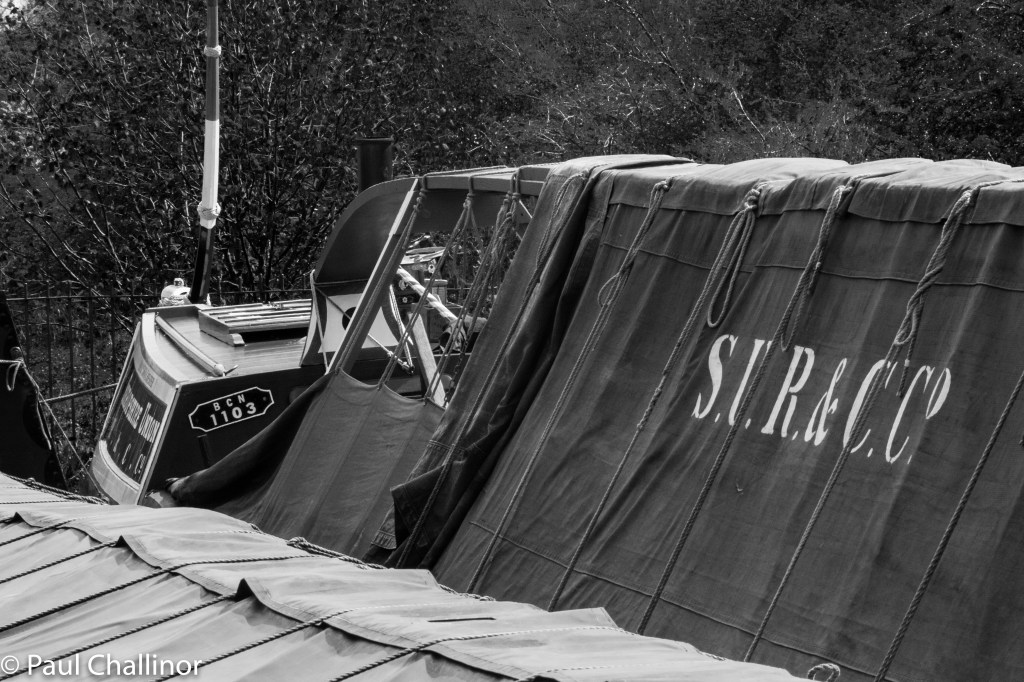 One of the barges at Trevor Basin on the Llangollen side of the aqueduct.