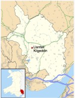 LLanfair Kilgeddin Map