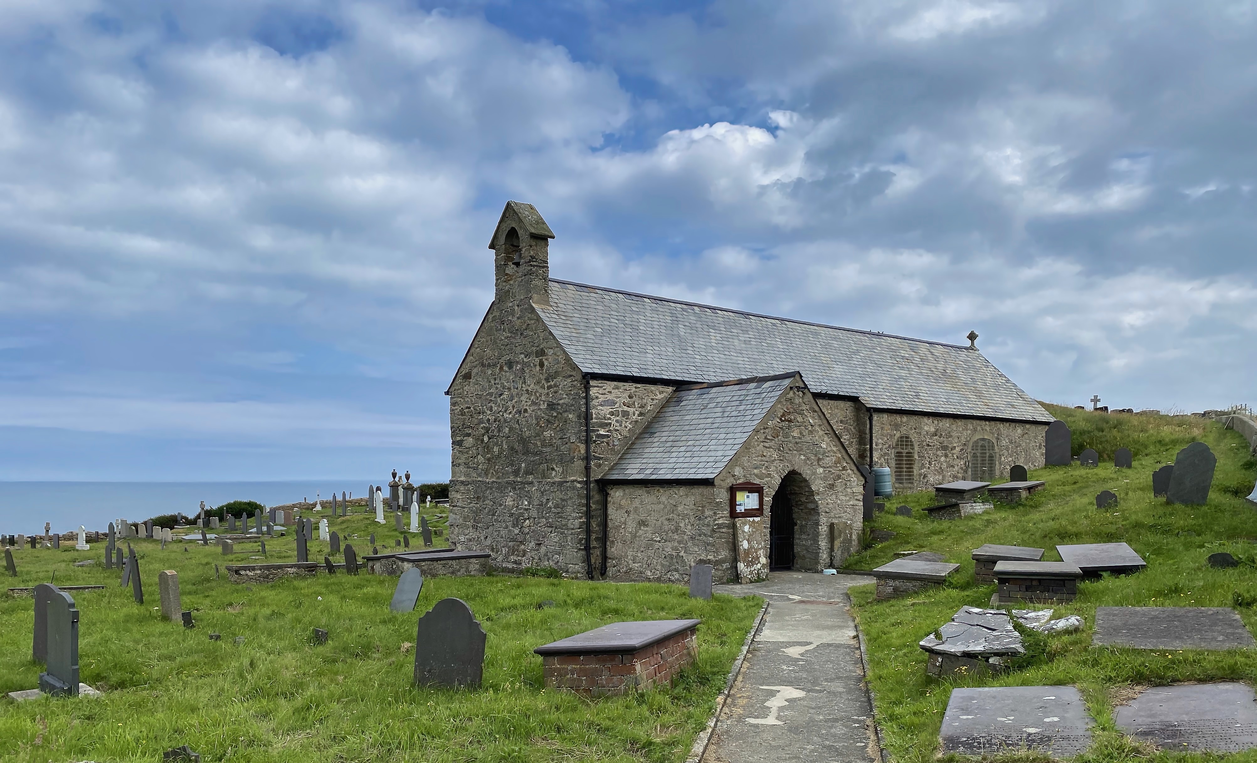 Llanbadrig, also on Anglesey is reputed to denote the landing place of ST Patrick after he was shipwrecked off the coast.